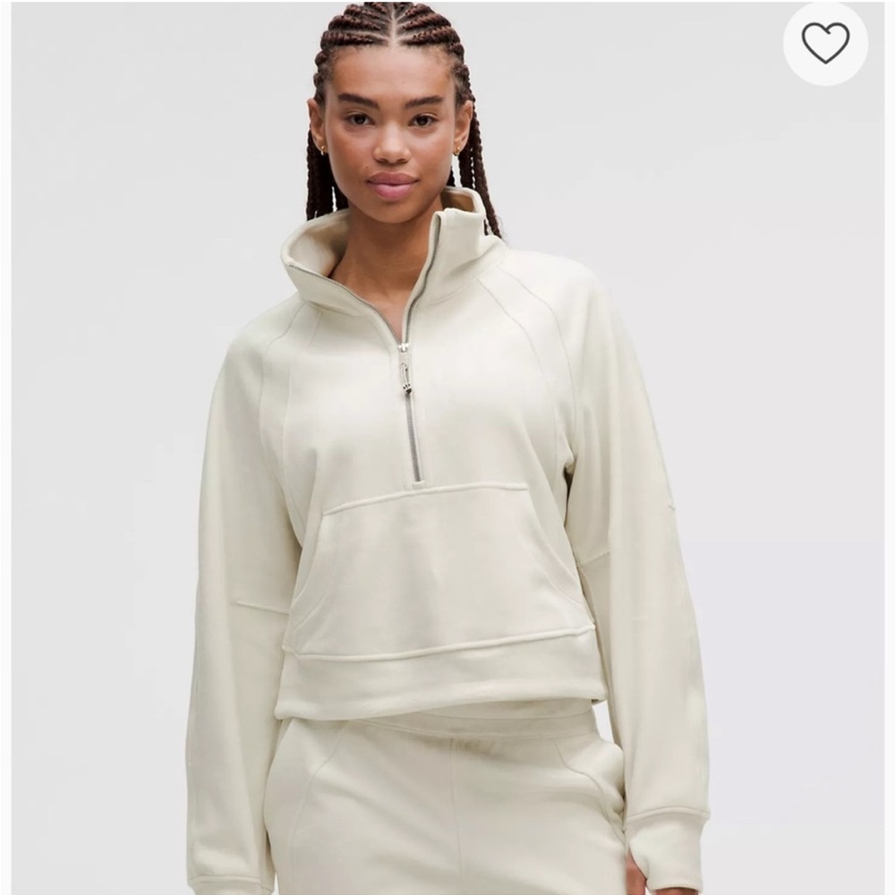 Lululemon Velvet scuba 1/4 zip Pullover